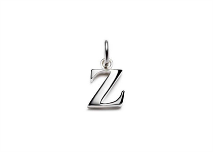 Rhodium Plated | Alphabet Pendants